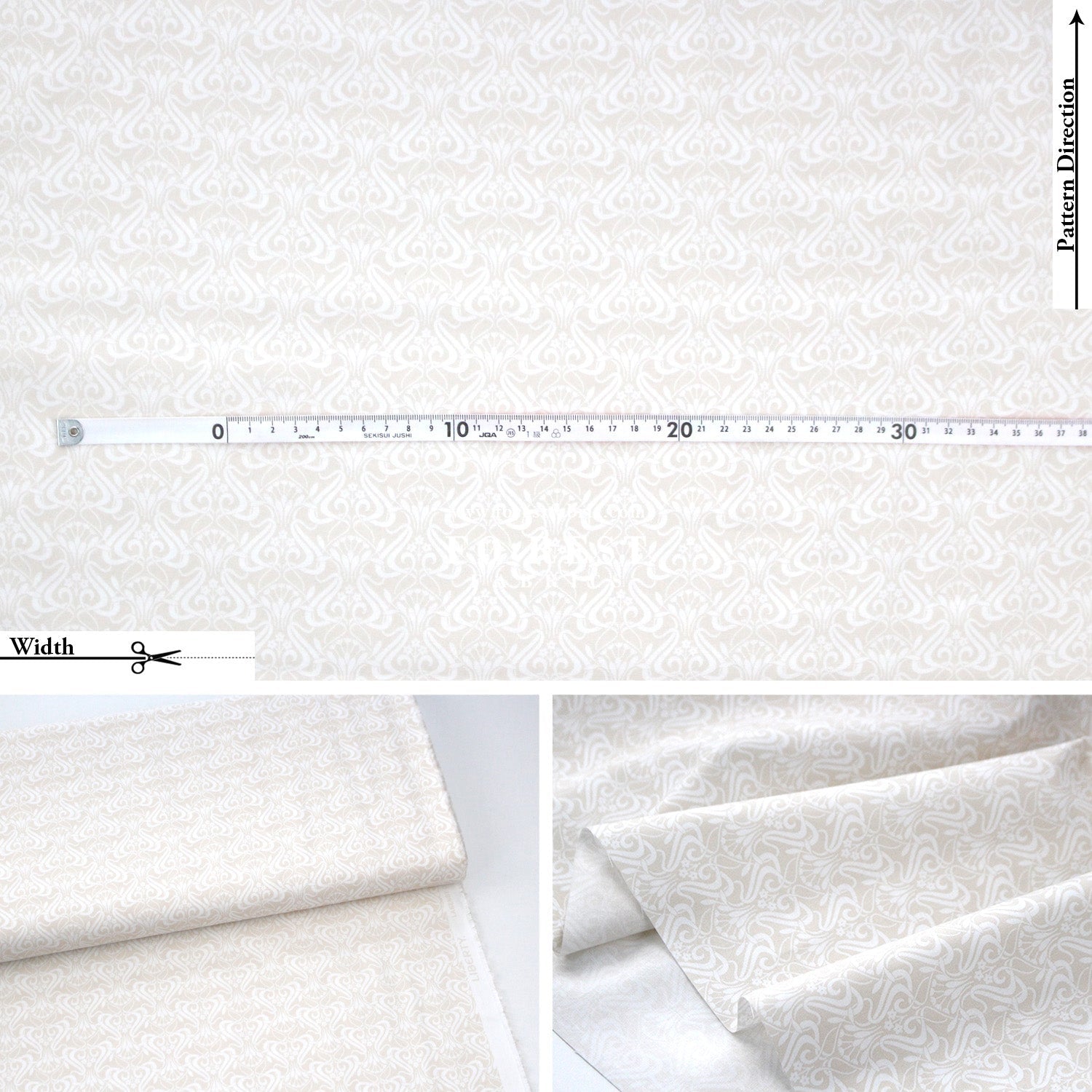 Quilting Liberty - Nouveau Shadow 1 fabric - FO:REST Fabric 布恩堂Liberty fabrictana lawnjapanese fabricykk zipper