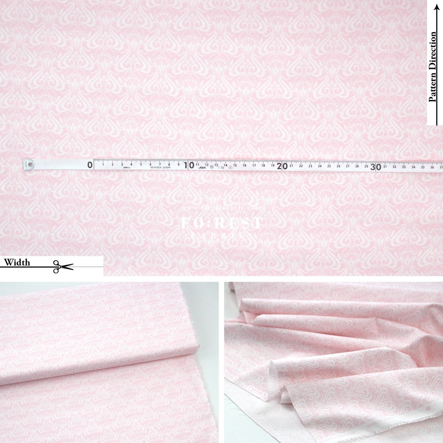 Quilting Liberty - Nouveau Shadow 1 fabric - FO:REST Fabric 布恩堂Liberty fabrictana lawnjapanese fabricykk zipper