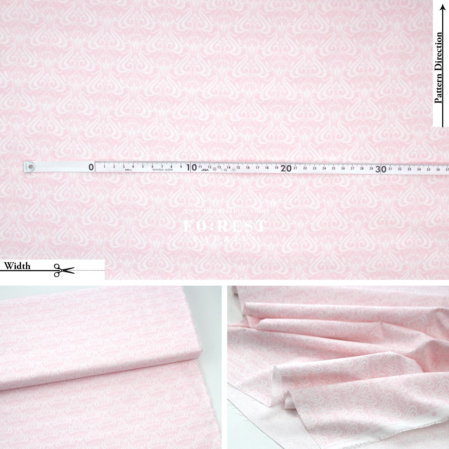 Quilting Liberty - Nouveau Shadow 1 fabric - FO:REST Fabric 布恩堂Liberty fabrictana lawnjapanese fabricykk zipper