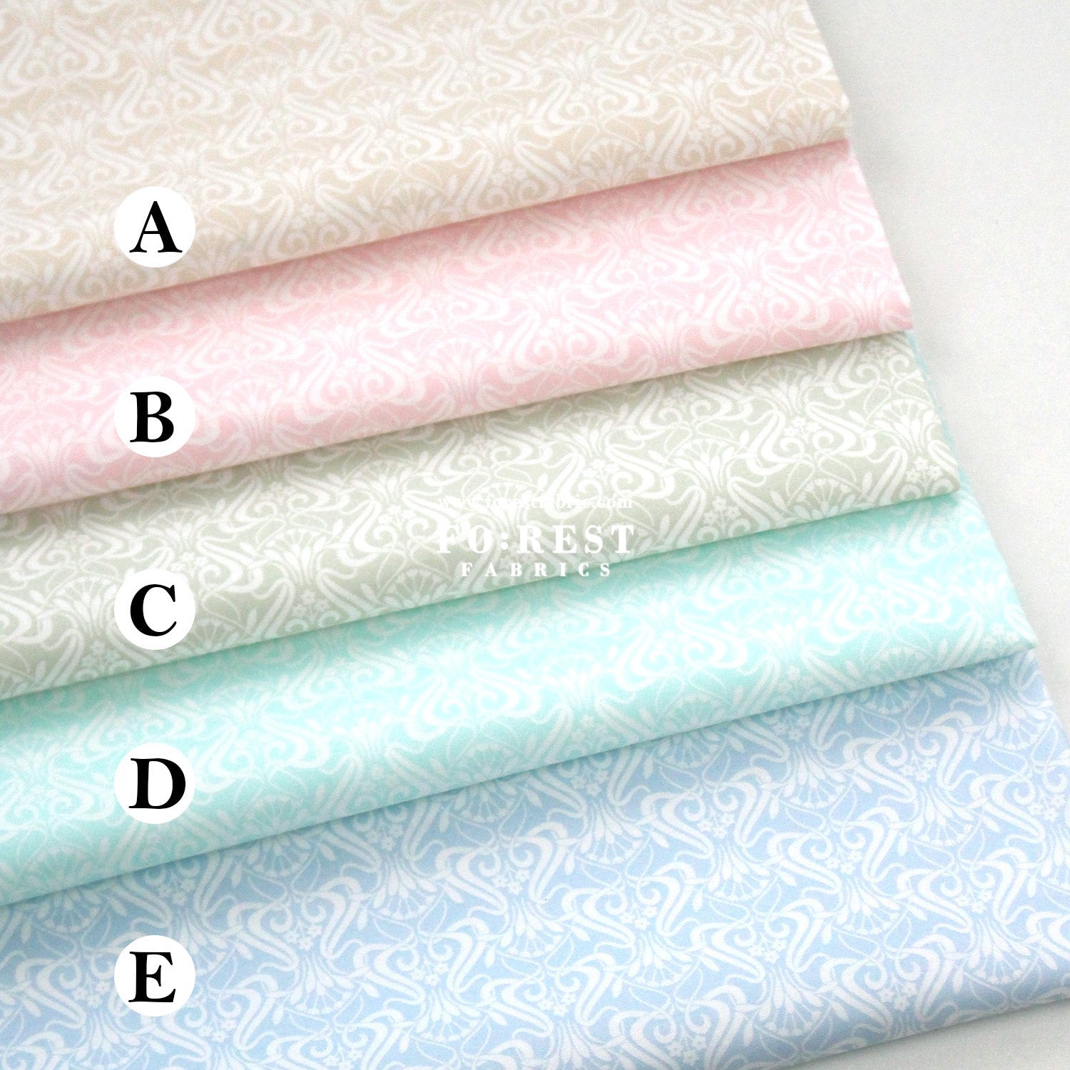 Quilting Liberty - Nouveau Shadow 1 fabric - FO:REST Fabric 布恩堂Liberty fabrictana lawnjapanese fabricykk zipper