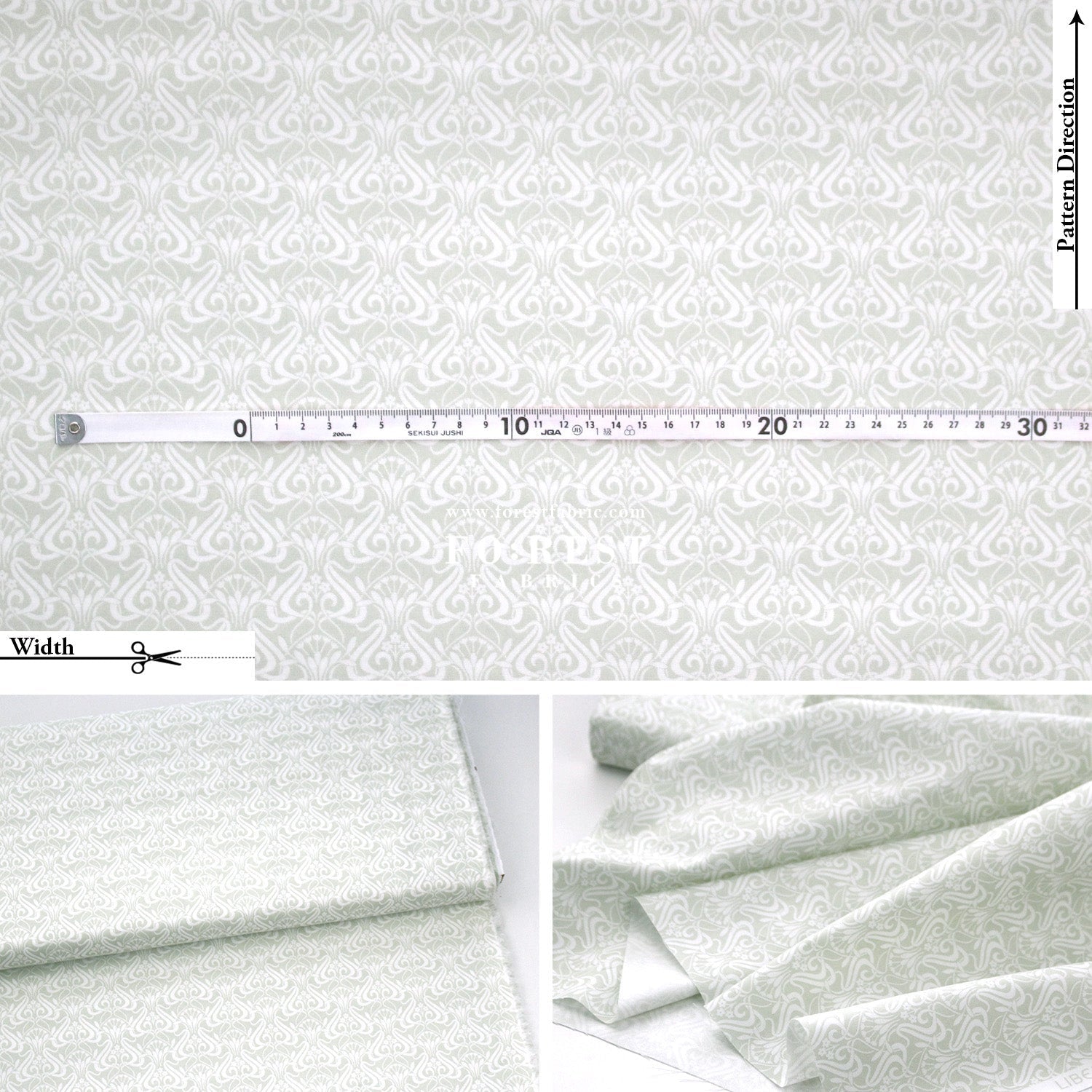 Quilting Liberty - Nouveau Shadow 1 fabric - FO:REST Fabric 布恩堂Liberty fabrictana lawnjapanese fabricykk zipper