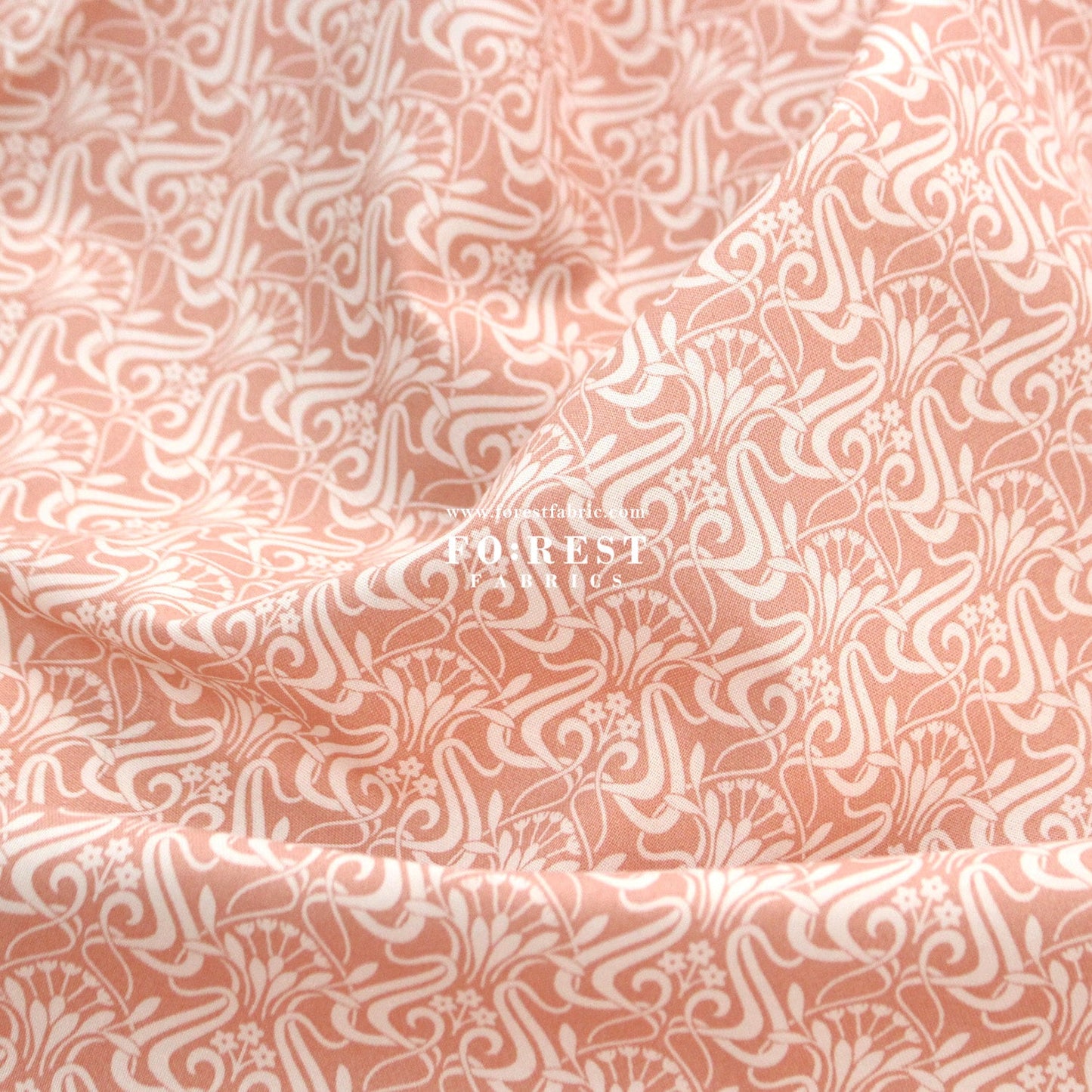 Quilting Liberty - Nouveau Shadow 2 fabric - FO:REST Fabric 布恩堂Liberty fabrictana lawnjapanese fabricykk zipper