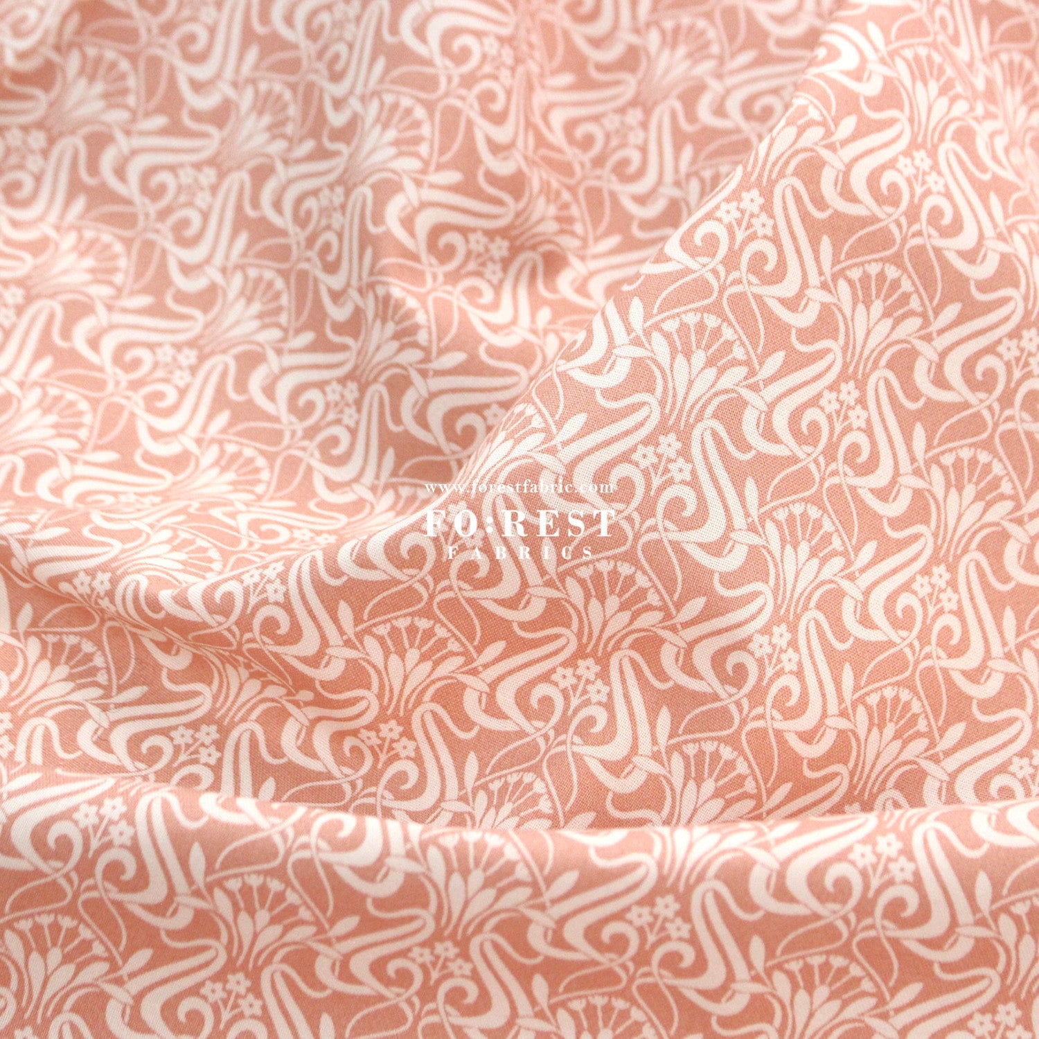 Quilting Liberty - Nouveau Shadow 2 fabric - FO:REST Fabric 布恩堂Liberty fabrictana lawnjapanese fabricykk zipper