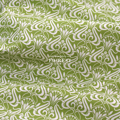 Quilting Liberty - Nouveau Shadow 2 fabric - FO:REST Fabric 布恩堂Liberty fabrictana lawnjapanese fabricykk zipper