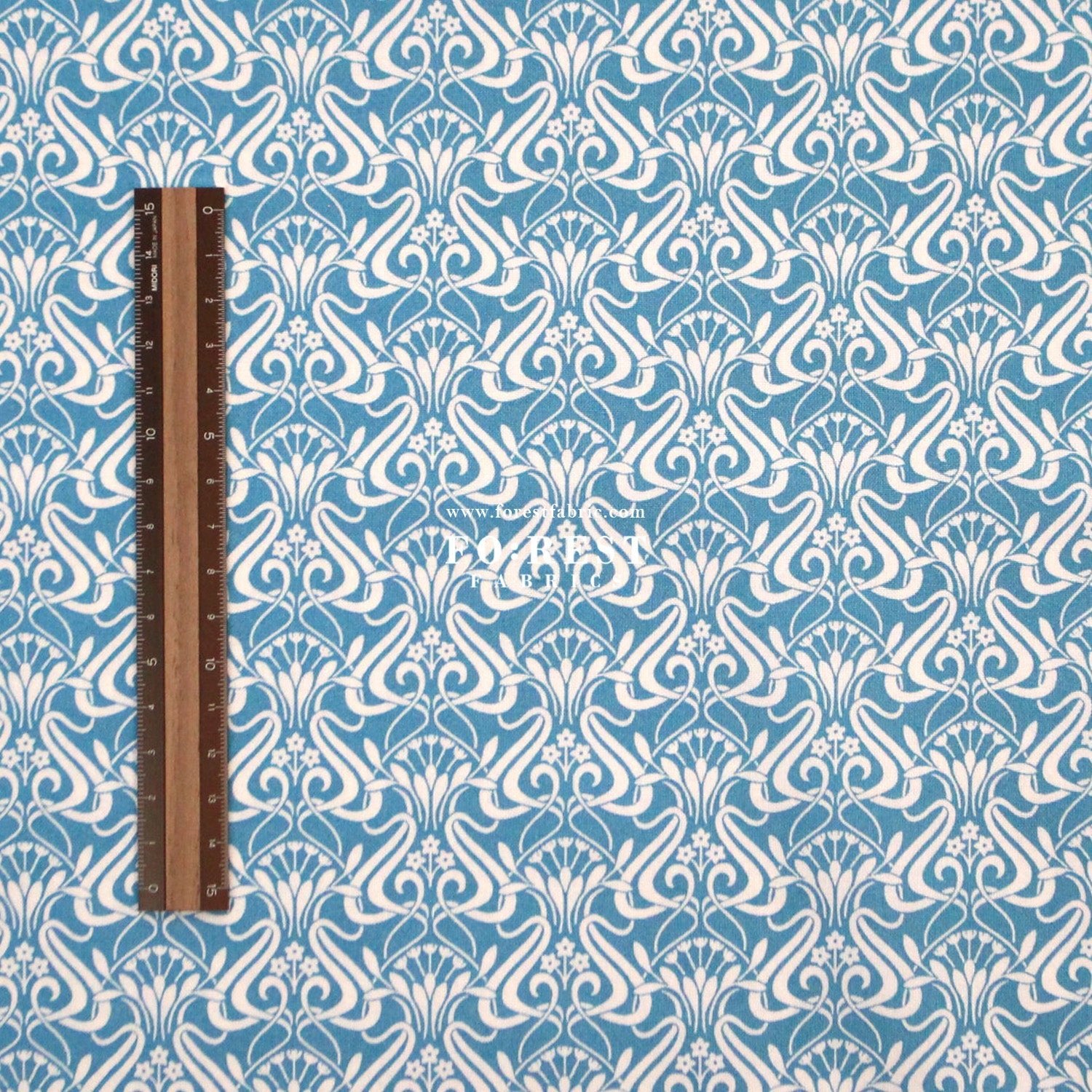 Quilting Liberty - Nouveau Shadow 2 fabric - FO:REST Fabric 布恩堂Liberty fabrictana lawnjapanese fabricykk zipper