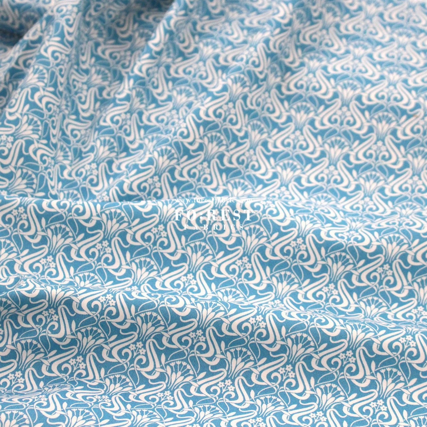 Quilting Liberty - Nouveau Shadow 2 fabric - FO:REST Fabric 布恩堂Liberty fabrictana lawnjapanese fabricykk zipper