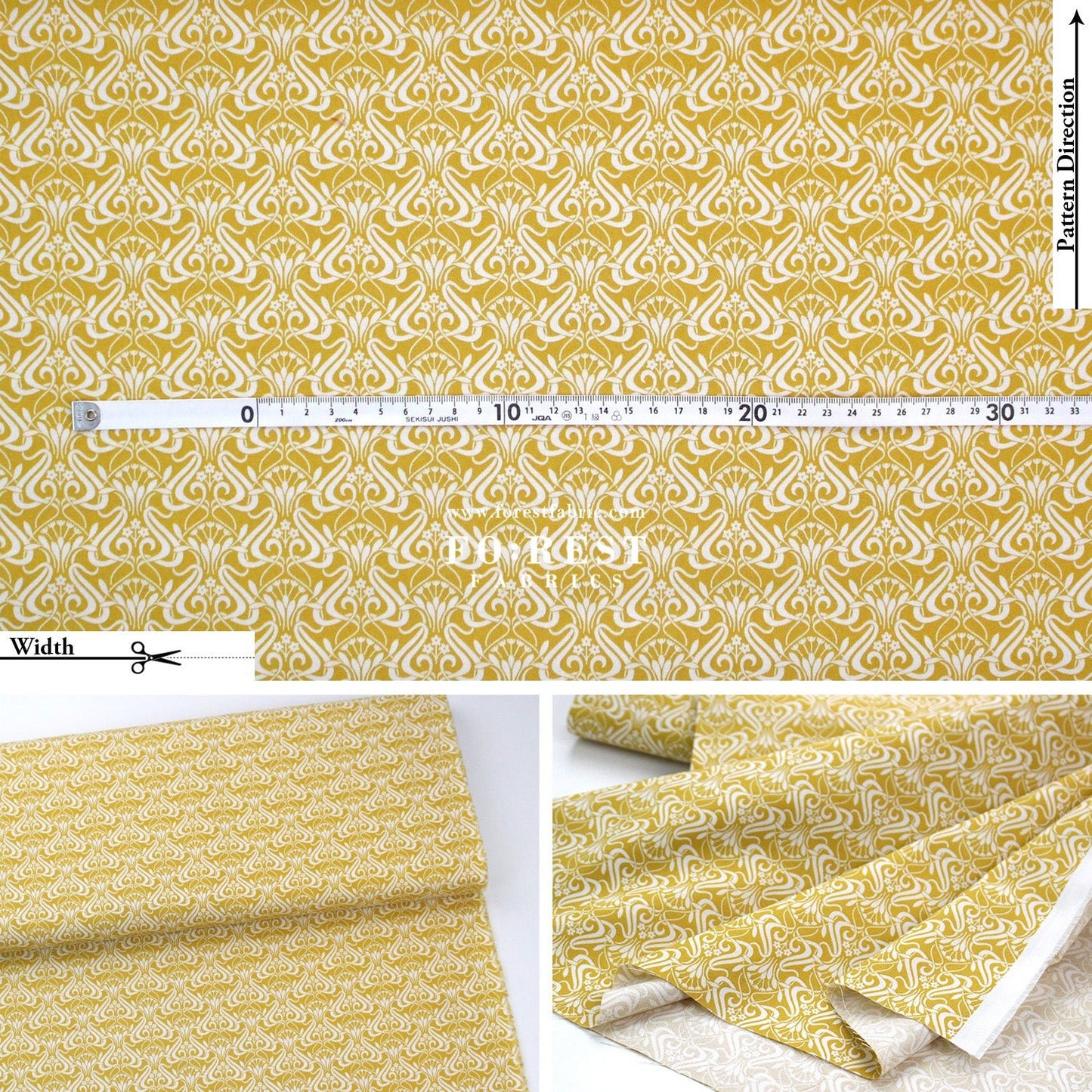 Quilting Liberty - Nouveau Shadow 2 fabric - FO:REST Fabric 布恩堂Liberty fabrictana lawnjapanese fabricykk zipper