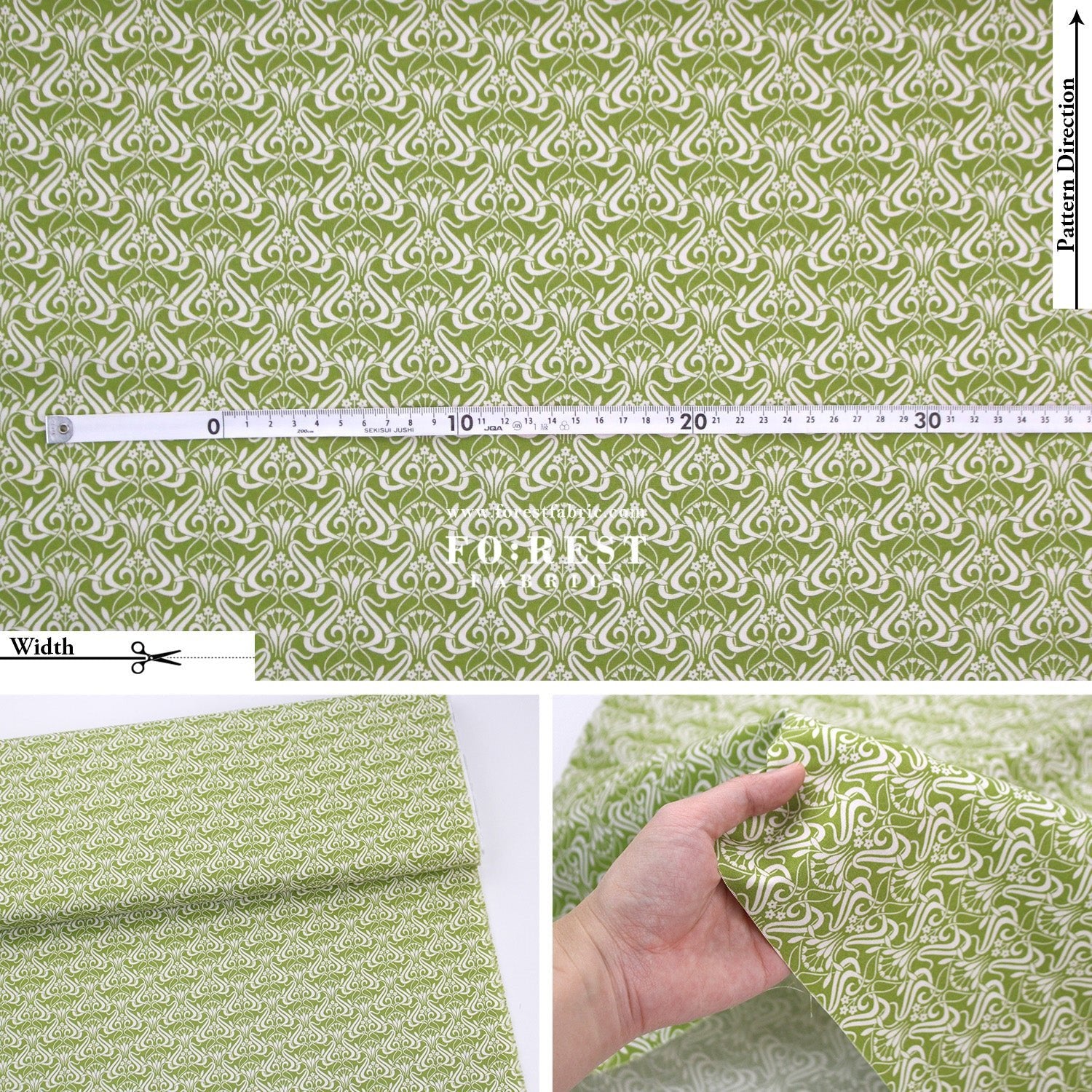 Quilting Liberty - Nouveau Shadow 2 fabric - FO:REST Fabric 布恩堂Liberty fabrictana lawnjapanese fabricykk zipper