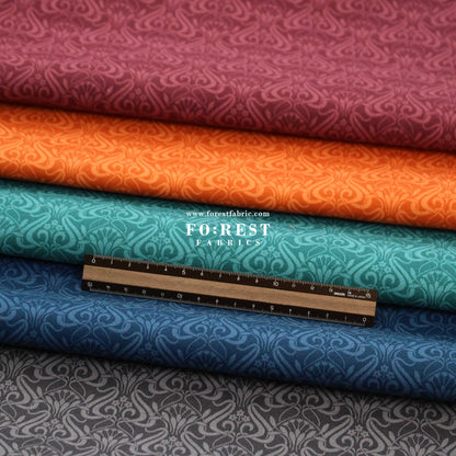 Quilting Liberty - Nouveau Shadow 3 fabric - FO:REST Fabric 布恩堂Liberty fabrictana lawnjapanese fabricykk zipper