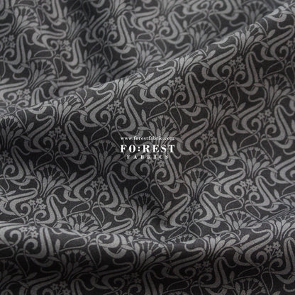 Quilting Liberty - Nouveau Shadow 3 fabric - FO:REST Fabric 布恩堂Liberty fabrictana lawnjapanese fabricykk zipper