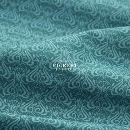 Quilting Liberty - Nouveau Shadow 3 fabric - FO:REST Fabric 布恩堂Liberty fabrictana lawnjapanese fabricykk zipper