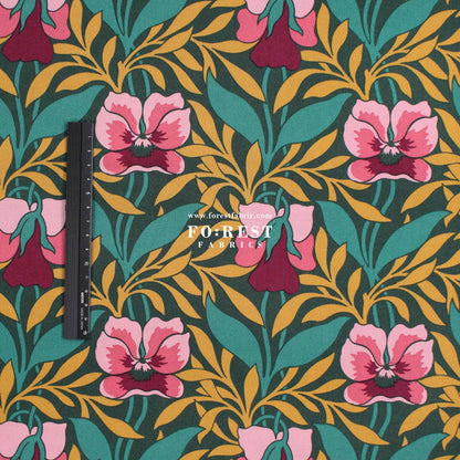 Quilting Liberty - Pansy Meadow 275cm Wide Width fabric - FO:REST Fabric 布恩堂Liberty fabrictana lawnjapanese fabricykk zipper