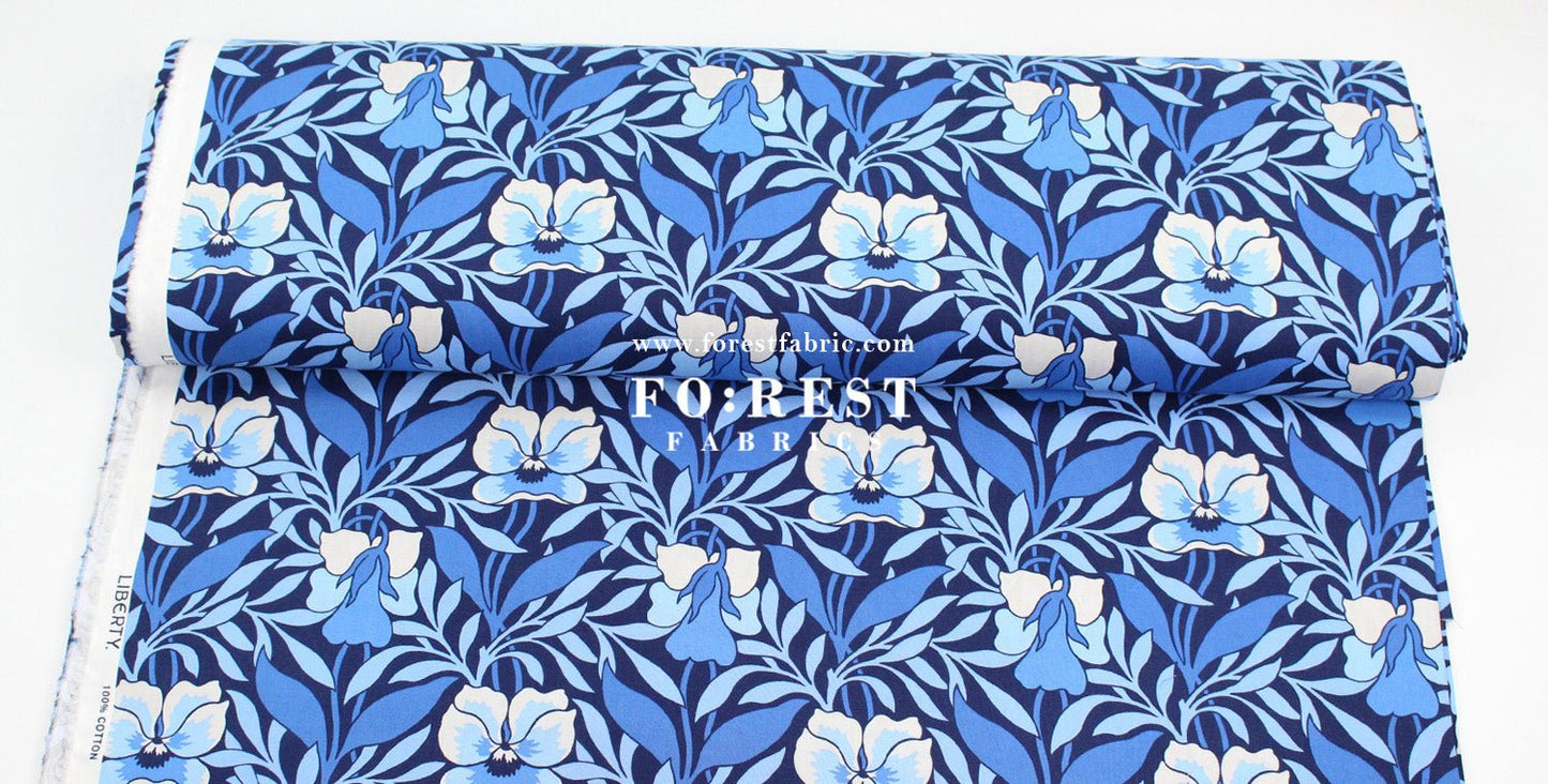Quilting Liberty - Pansy Meadow 275cm Wide Width fabric - FO:REST Fabric 布恩堂Liberty fabrictana lawnjapanese fabricykk zipper