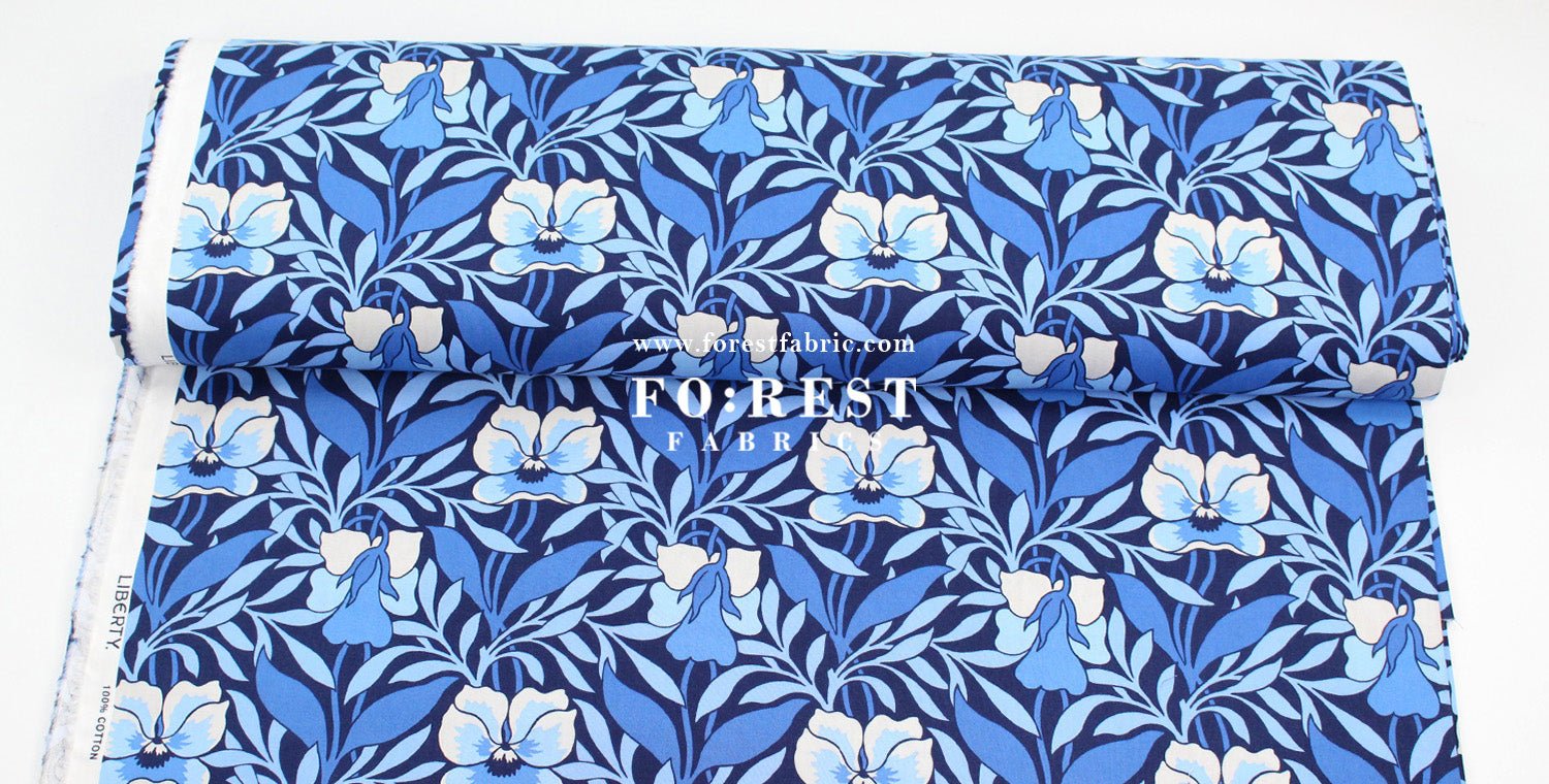 Quilting Liberty - Pansy Meadow 275cm Wide Width fabric - FO:REST Fabric 布恩堂Liberty fabrictana lawnjapanese fabricykk zipper