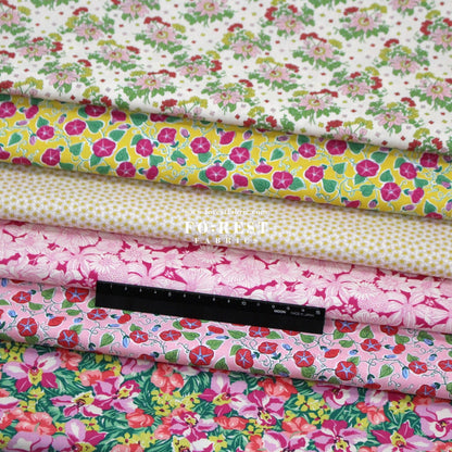 Quilting Liberty - Postcard from Paradise 1 fabric - FO:REST Fabric 布恩堂Liberty fabrictana lawnjapanese fabricykk zipper