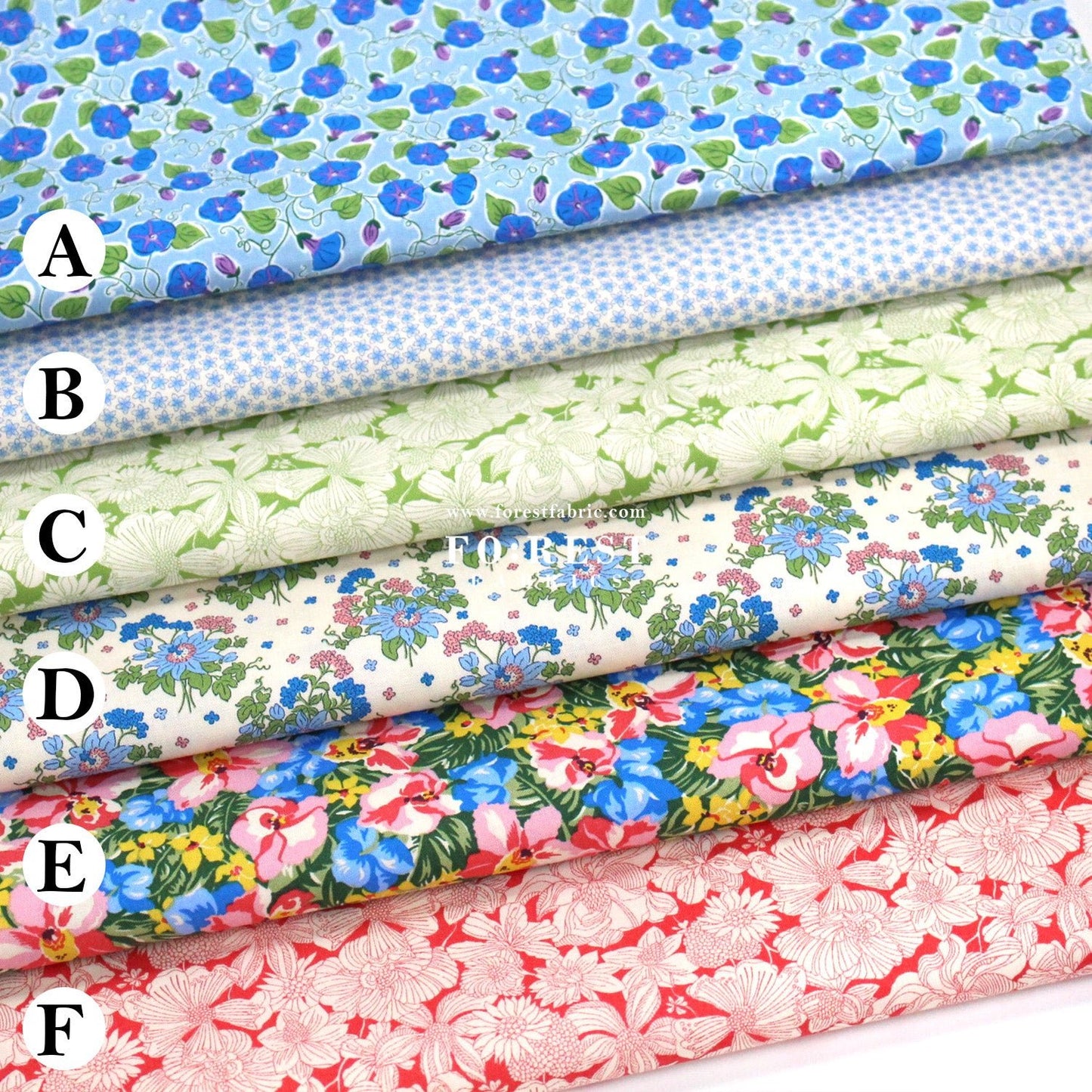 Quilting Liberty - Postcard from Paradise 2 fabric - FO:REST Fabric 布恩堂Liberty fabrictana lawnjapanese fabricykk zipper