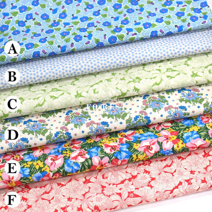 Quilting Liberty - Postcard from Paradise 2 fabric - FO:REST Fabric 布恩堂Liberty fabrictana lawnjapanese fabricykk zipper