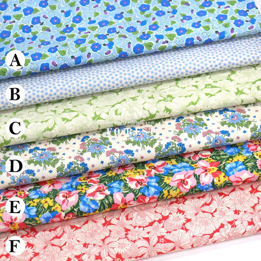 Quilting Liberty - Postcard from Paradise 2 fabric - FO:REST Fabric 布恩堂Liberty fabrictana lawnjapanese fabricykk zipper