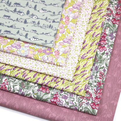 Quilting Liberty Postcard From the Highlands fabric SET - FO:REST Fabric 布恩堂Liberty fabrictana lawnjapanese fabricykk zipper