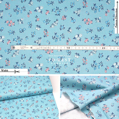 Quilting Liberty - Posy Sprig fabric D - FO:REST Fabric 布恩堂Liberty fabrictana lawnjapanese fabricykk zipper