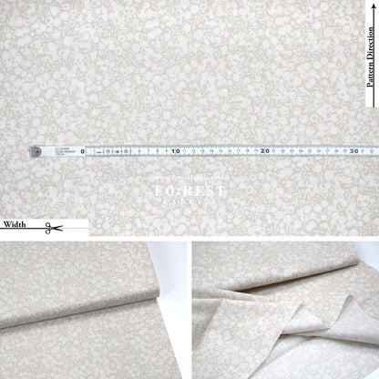 Quilting Liberty - Putty A - FO:REST Fabric 布恩堂Liberty fabrictana lawnjapanese fabricykk zipper