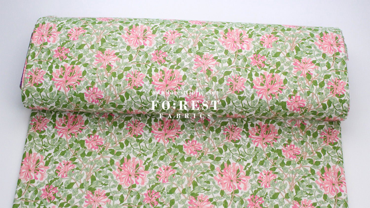 Quilting Liberty - Rrailing Honeysuckle 275cm Wide Width fabric - FO:REST Fabric 布恩堂Liberty fabrictana lawnjapanese fabricykk zipper