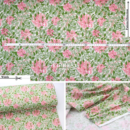 Quilting Liberty - Rrailing Honeysuckle 275cm Wide Width fabric - FO:REST Fabric 布恩堂Liberty fabrictana lawnjapanese fabricykk zipper
