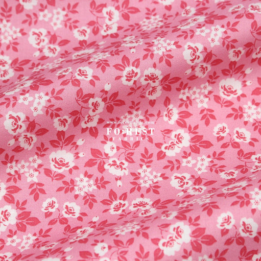 Quilting Liberty - Scented Rose fabric A - FO:REST Fabric 布恩堂Liberty fabrictana lawnjapanese fabricykk zipper