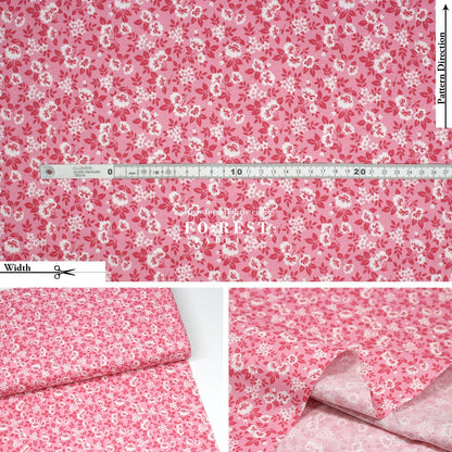 Quilting Liberty - Scented Rose fabric A - FO:REST Fabric 布恩堂Liberty fabrictana lawnjapanese fabricykk zipper