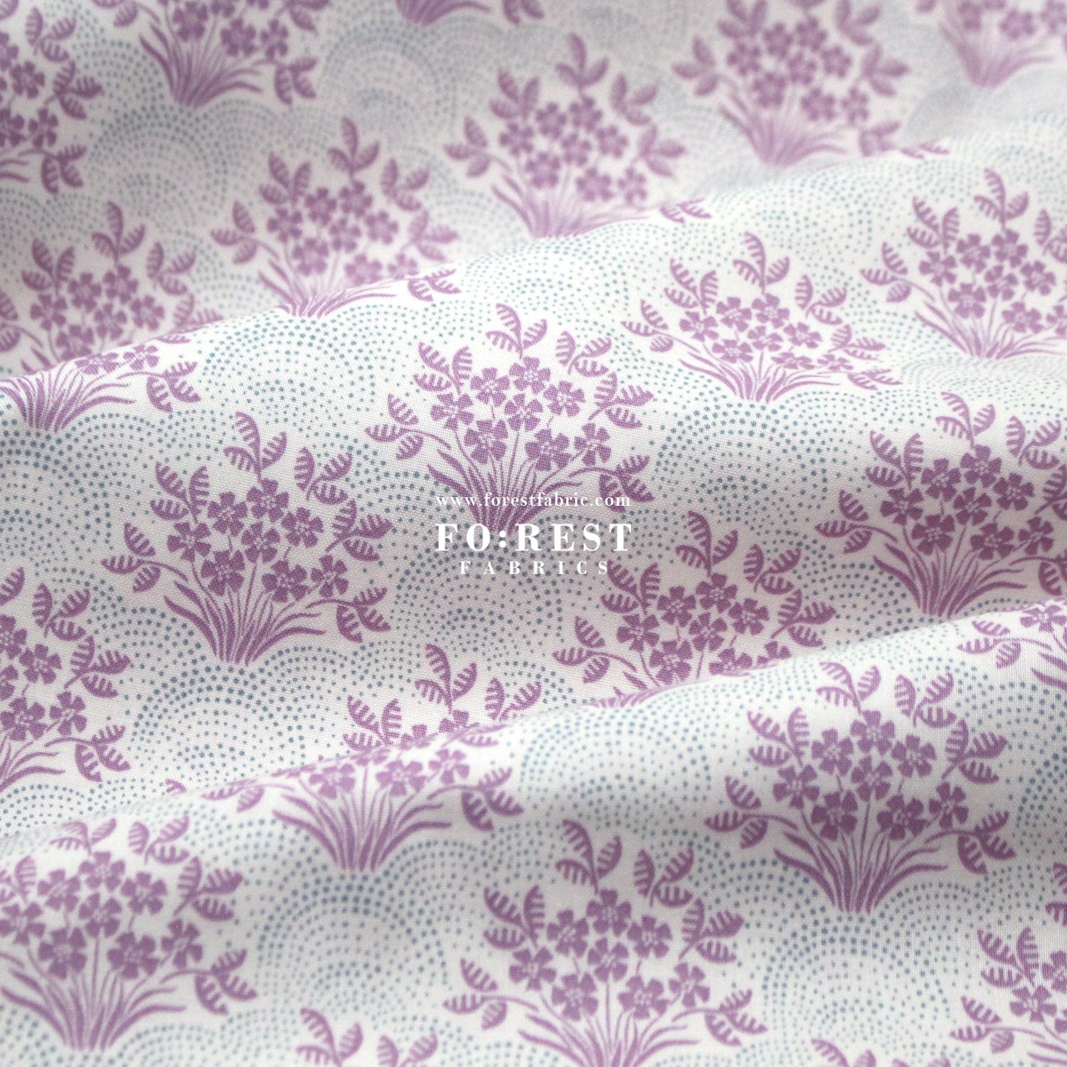 Quilting Liberty - Skye Blooms A - FO:REST Fabric 布恩堂Liberty fabrictana lawnjapanese fabricykk zipper