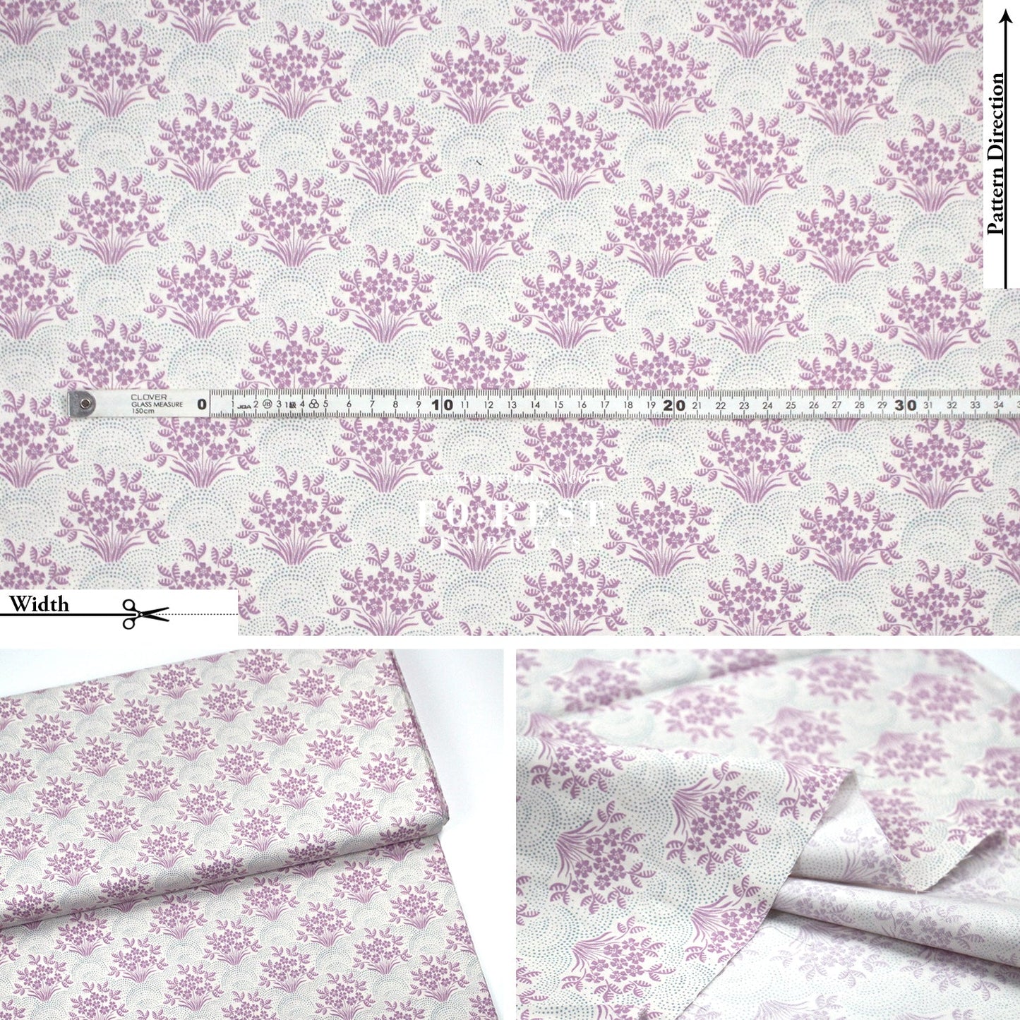 Quilting Liberty - Skye Blooms A - FO:REST Fabric 布恩堂Liberty fabrictana lawnjapanese fabricykk zipper