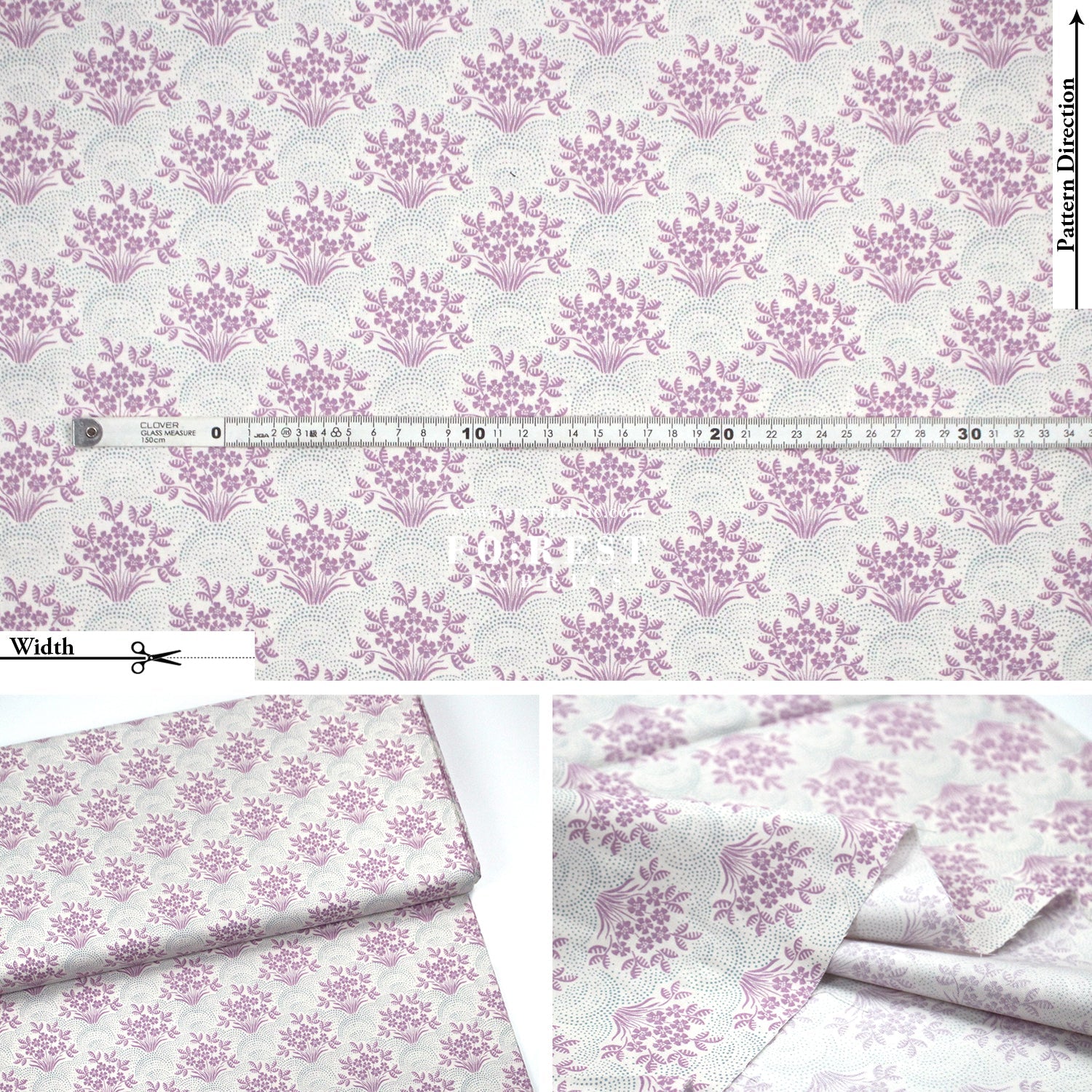 Quilting Liberty - Skye Blooms A - FO:REST Fabric 布恩堂Liberty fabrictana lawnjapanese fabricykk zipper