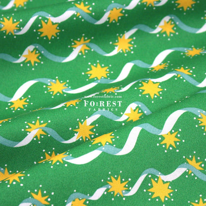 Quilting Liberty - Stars and Ribbons fabric A - FO:REST Fabric 布恩堂Liberty fabrictana lawnjapanese fabricykk zipper