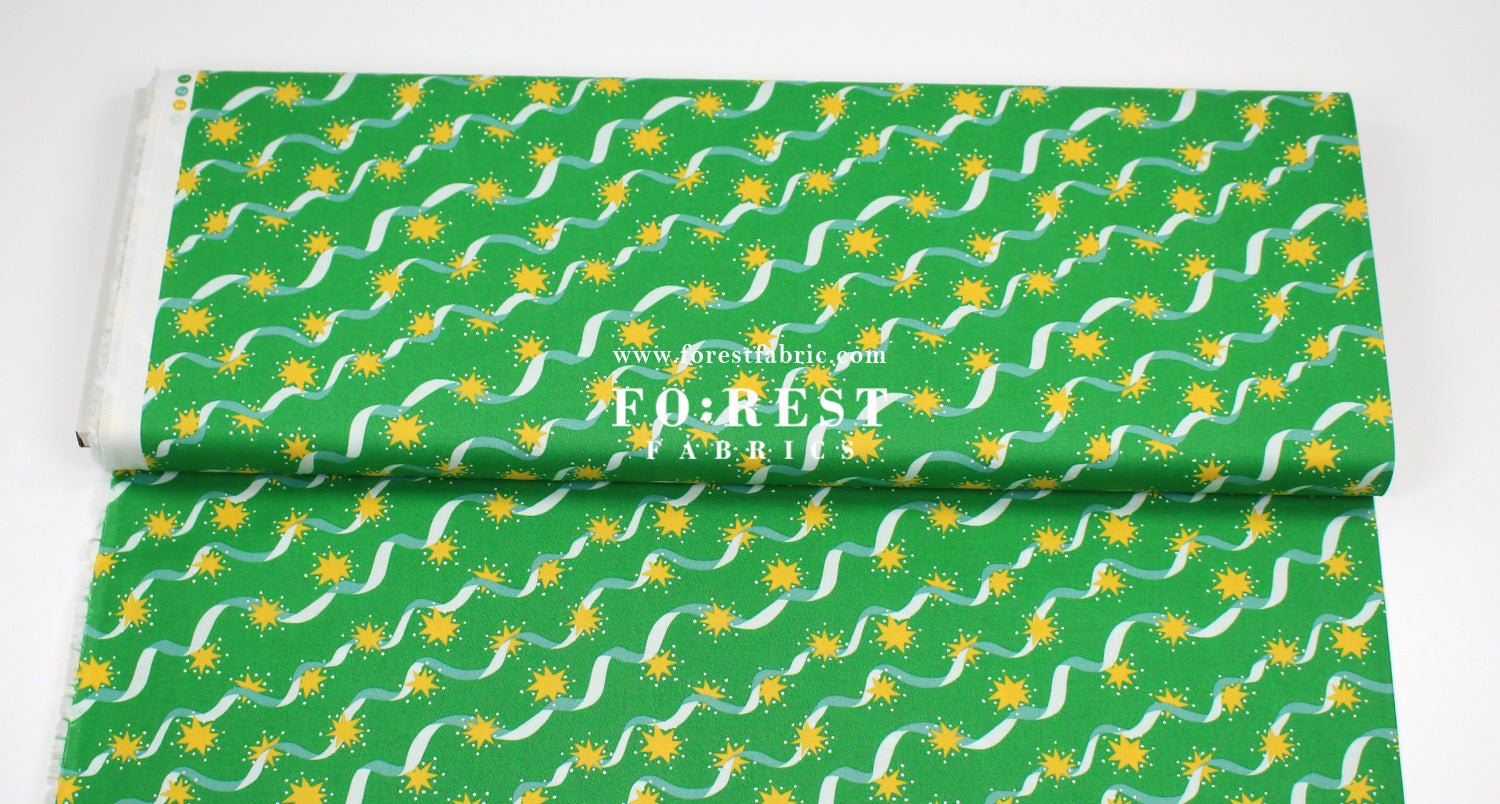 Quilting Liberty - Stars and Ribbons fabric A - FO:REST Fabric 布恩堂Liberty fabrictana lawnjapanese fabricykk zipper