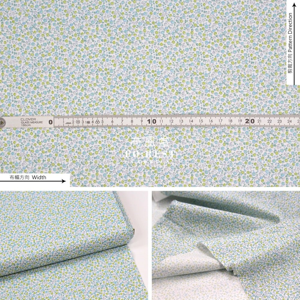 Quilting Liberty - Suffolk Field A - FO:REST Fabric 布恩堂Liberty fabrictana lawnjapanese fabricykk zipper