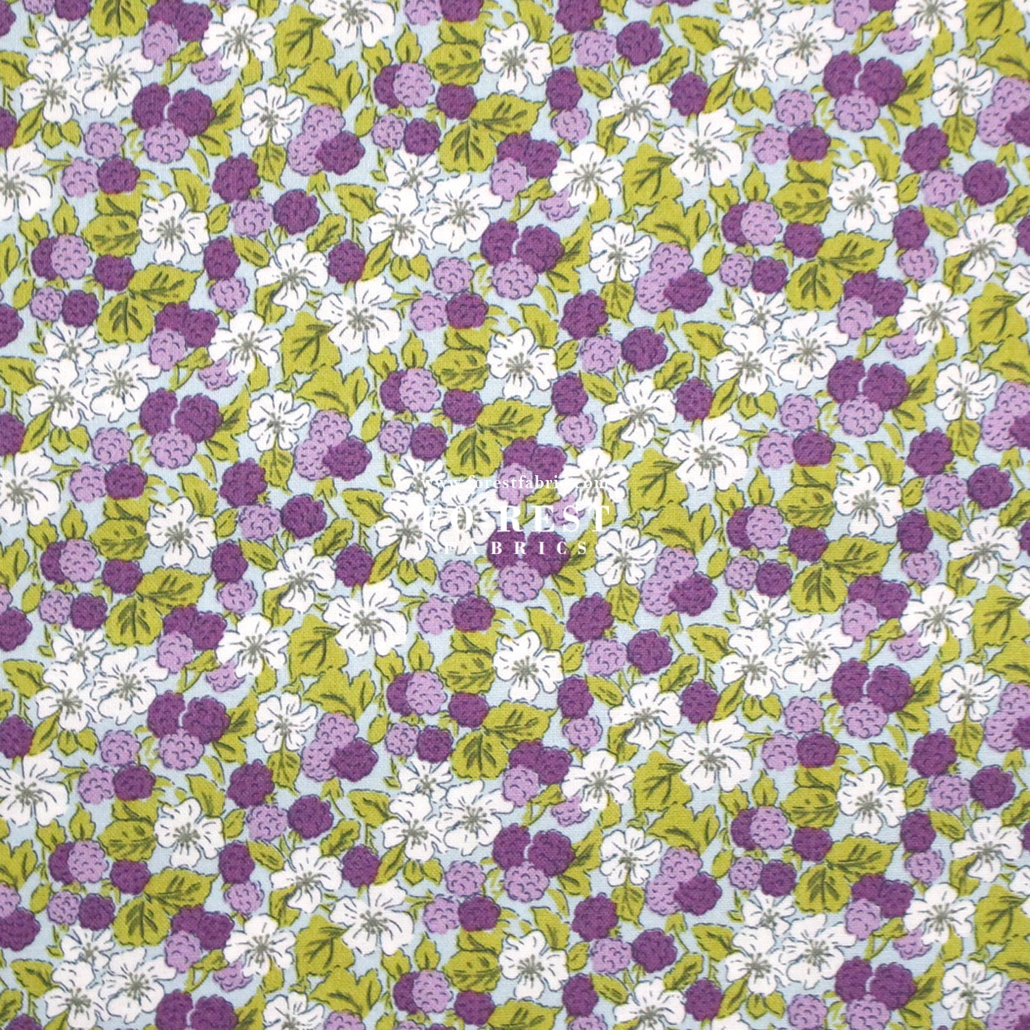 Quilting Liberty - Sweet Blackberries A - FO:REST Fabric 布恩堂Liberty fabrictana lawnjapanese fabricykk zipper