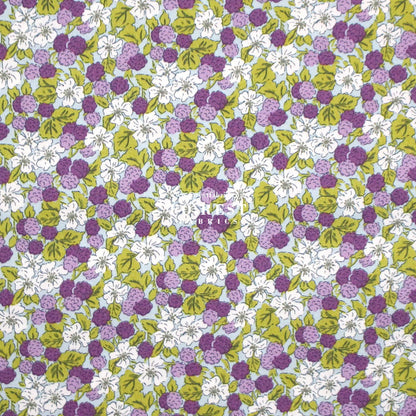 Quilting Liberty - Sweet Blackberries A - FO:REST Fabric 布恩堂Liberty fabrictana lawnjapanese fabricykk zipper