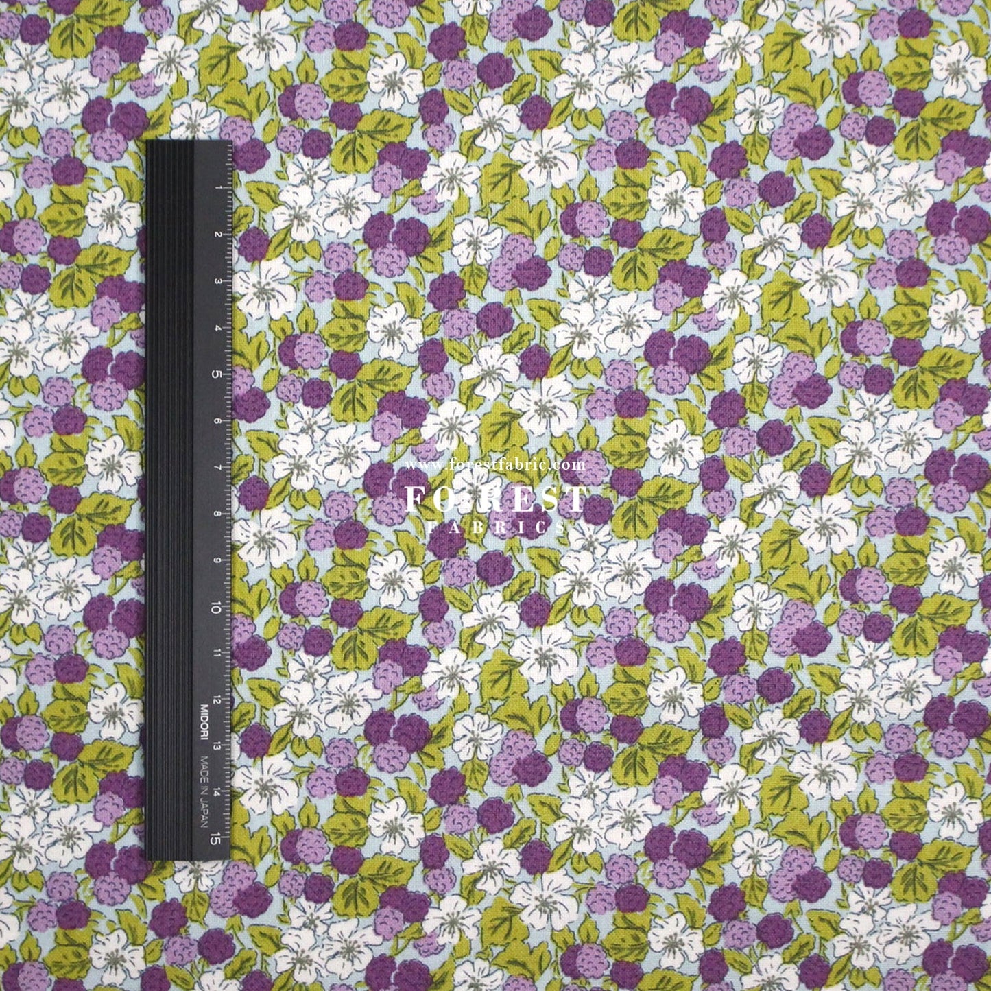 Quilting Liberty - Sweet Blackberries A - FO:REST Fabric 布恩堂Liberty fabrictana lawnjapanese fabricykk zipper