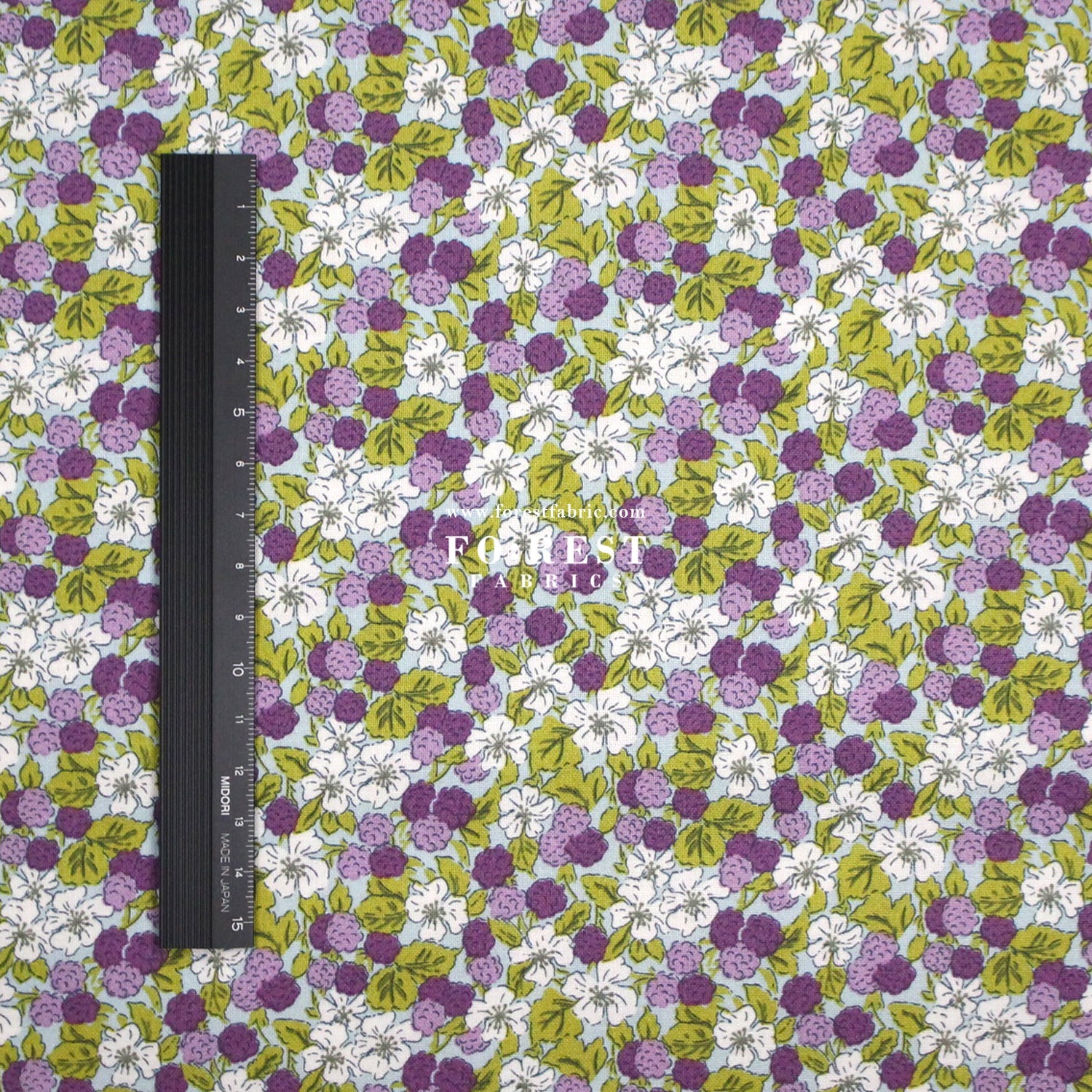 Quilting Liberty - Sweet Blackberries A - FO:REST Fabric 布恩堂Liberty fabrictana lawnjapanese fabricykk zipper