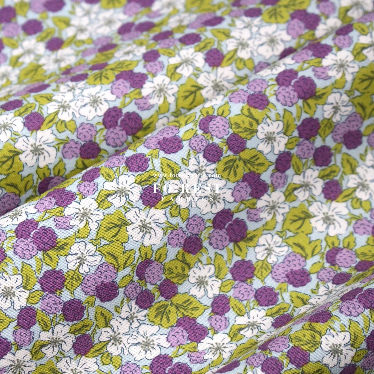 Quilting Liberty - Sweet Blackberries A - FO:REST Fabric 布恩堂Liberty fabrictana lawnjapanese fabricykk zipper