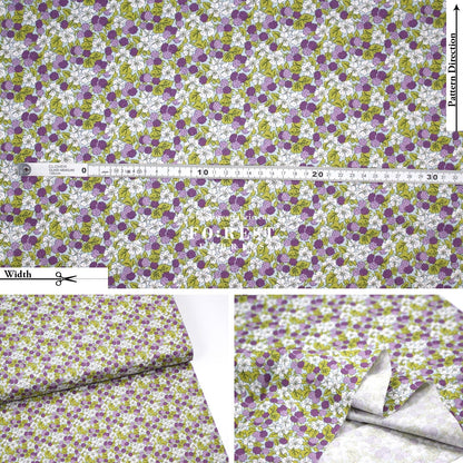 Quilting Liberty - Sweet Blackberries A - FO:REST Fabric 布恩堂Liberty fabrictana lawnjapanese fabricykk zipper