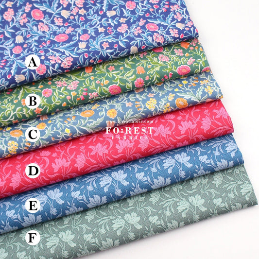 Quilting Liberty - The Craft Garden 2 fabric - FO:REST Fabric 布恩堂Liberty fabrictana lawnjapanese fabricykk zipper