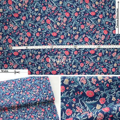 Quilting Liberty - The Craft Garden 2 fabric - FO:REST Fabric 布恩堂Liberty fabrictana lawnjapanese fabricykk zipper