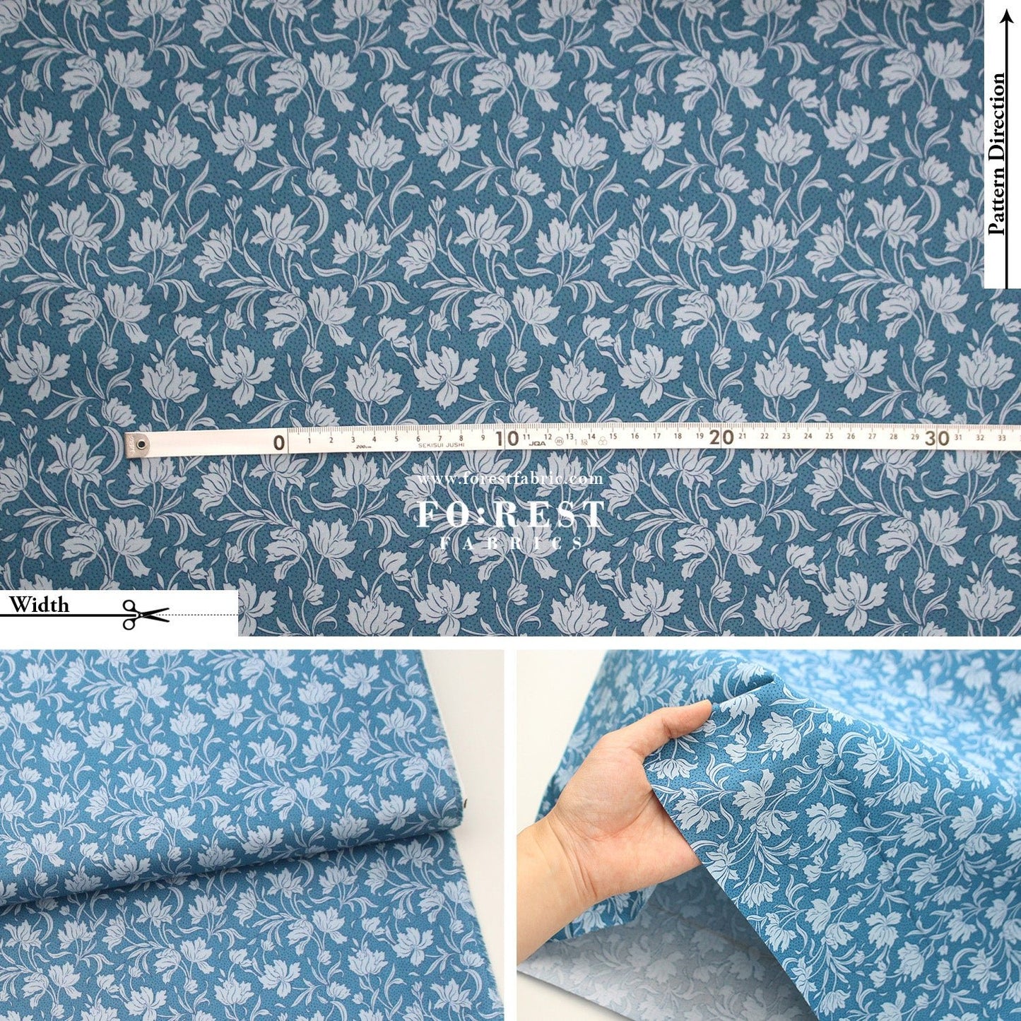 Quilting Liberty - The Craft Garden 2 fabric - FO:REST Fabric 布恩堂Liberty fabrictana lawnjapanese fabricykk zipper