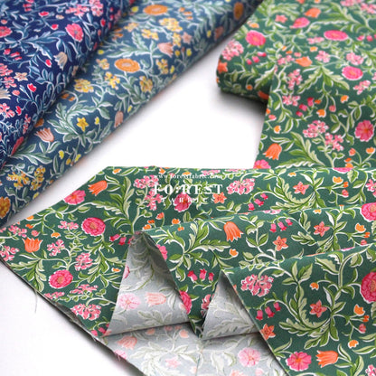 Quilting Liberty - The Craft Garden 2 fabric - FO:REST Fabric 布恩堂Liberty fabrictana lawnjapanese fabricykk zipper