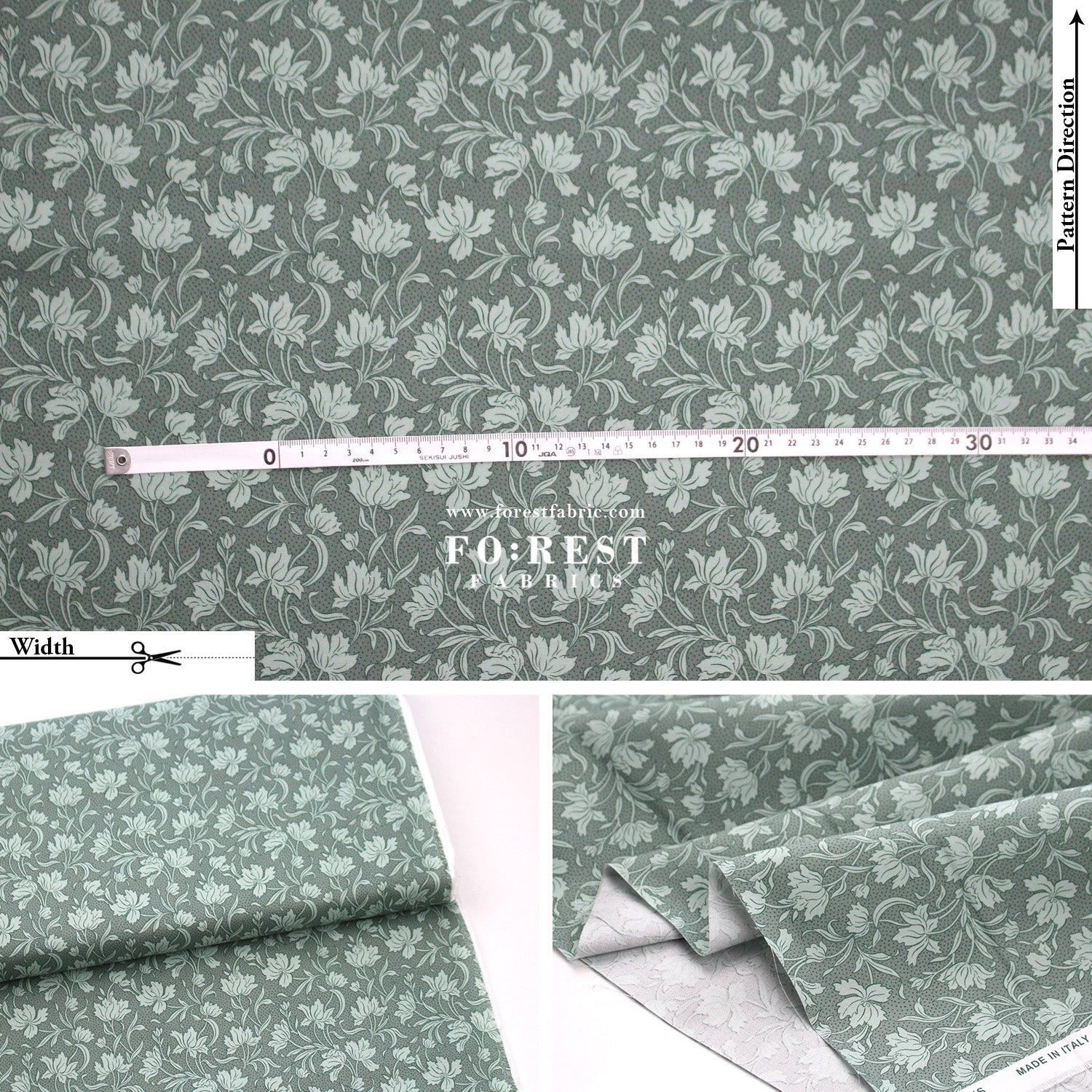 Quilting Liberty - The Craft Garden 2 fabric - FO:REST Fabric 布恩堂Liberty fabrictana lawnjapanese fabricykk zipper