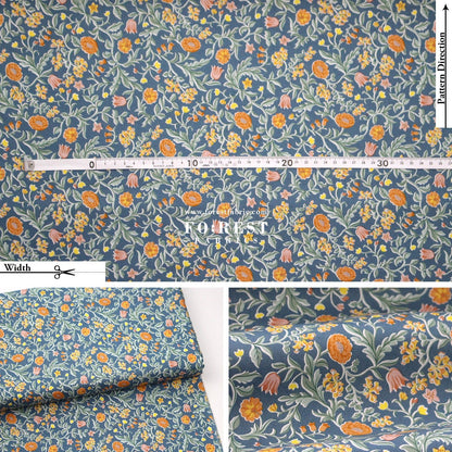 Quilting Liberty - The Craft Garden 2 fabric - FO:REST Fabric 布恩堂Liberty fabrictana lawnjapanese fabricykk zipper
