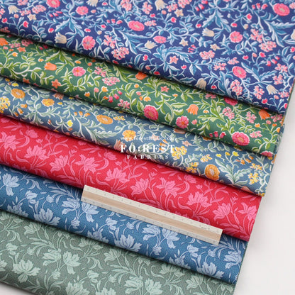 Quilting Liberty - The Craft Garden 2 fabric - FO:REST Fabric 布恩堂Liberty fabrictana lawnjapanese fabricykk zipper