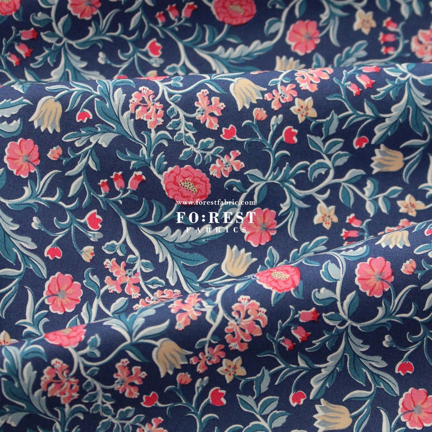 Quilting Liberty - The Craft Garden 2 fabric - FO:REST Fabric 布恩堂Liberty fabrictana lawnjapanese fabricykk zipper