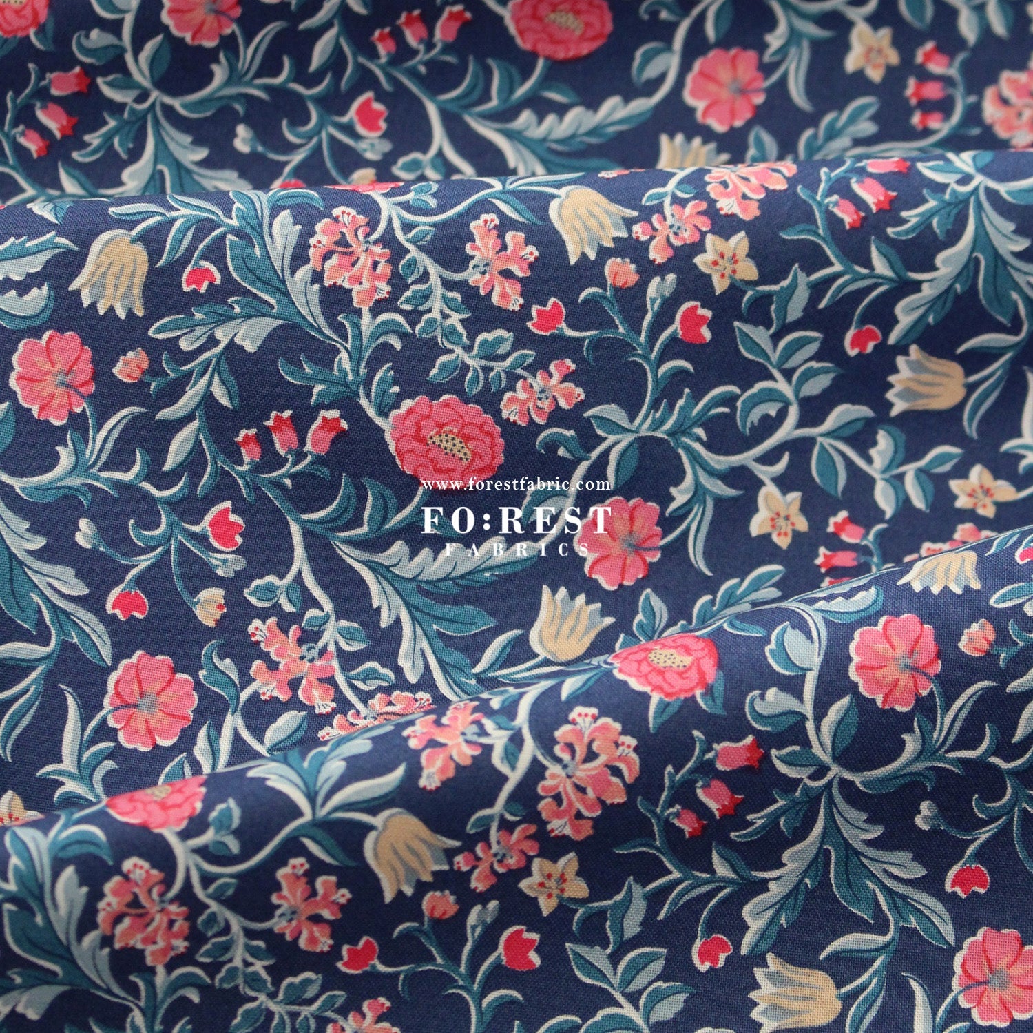 Quilting Liberty - The Craft Garden 2 fabric - FO:REST Fabric 布恩堂Liberty fabrictana lawnjapanese fabricykk zipper